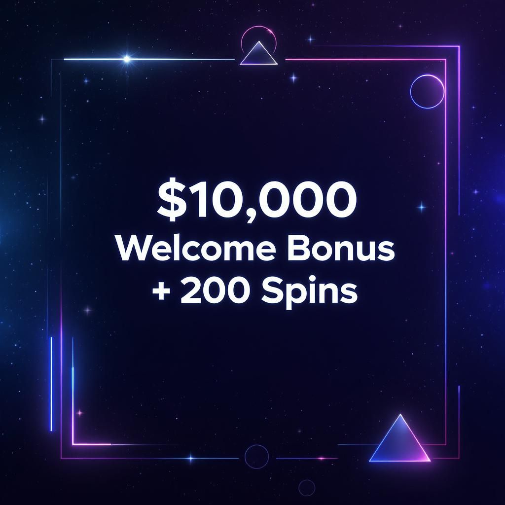 $10,000 Welcome Bonus + 200 Spins